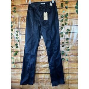 Vibrant M.i.U Waxed With Slit Styled Jeans Size 11 NWT